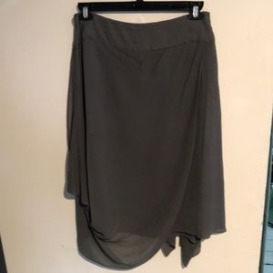 Eileen Fisher asymmetrical silk skirt